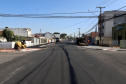 Pinhais tem rua revitalizada e constrói novas calçadas com apoio do Estado. Foto: Ari Dias/AEN