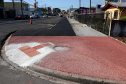 Pinhais tem rua revitalizada e constrói novas calçadas com apoio do Estado. Foto: Ari Dias/AEN
