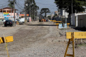 Pinhais tem rua revitalizada e constrói novas calçadas com apoio do Estado. Foto: Ari Dias/AEN