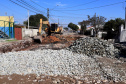 Pinhais tem rua revitalizada e constrói novas calçadas com apoio do Estado. Foto: Ari Dias/AEN