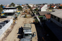 Pinhais tem rua revitalizada e constrói novas calçadas com apoio do Estado. Foto: Ari Dias/AEN