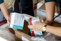 O Paraná receberá nos próximos dias mais 397.690 doses de vacinas contra a Covid-19, referentes à 22ª pauta de distribuição do Ministério da Saúde. São 37.440 da Cominarty, da parceria Pfizer/BioNtech, e 360.250 da Covishield, da união entre Fiocruz/AstraZeneca/Oxford (na imagem) - Curitiba, 01/06/2021   -  Foto: 