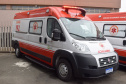 O Governo do Estado realizou nesta terça-feira (1º) a entrega de cinco ambulâncias de suporte básico para ampliação da cobertura do Serviço de Atendimento Móvel de Urgência (Samu) na 4ª Regional de Saúde de Irati, região Centro-Sul do Paraná. Os veículos somam R$ 850 mil em investimentos ? R$ 170 mil cada.  -=  Curitiba, 01/06/2021  -  Foto: Américo Antonio/SESA