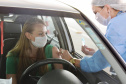 A Secretaria de Estado da Saúde (Sesa) reforça a importância da vacinação contra a Influenza, mesmo durante a pandemia. A 23ª Campanha Nacional de Imunização contra a doença começou no dia 12 de abril e até esta quarta-feira (2) apenas 31,9% da população alvo do Paraná foi vacinada. A estimativa do Ministério da Saúde é de que mais de 4,4 milhões de paranaenses devem tomar a vacina.  -  Curitiba, 02/06/2021  -  Foto: Américo Antonio/SESA