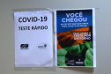 Paraná realiza estratégia de testagem para Covid-19 no aeroporto internacional Afonso Pena. Foto: Américo Antonio/SESA