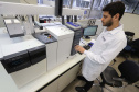 TECPAR - Laboratório de Agroquímica - N/F: Cromatógrafo à gás acoplado à espectômetro de massas. (analisa presença de agrotóxicos em alimentos e água)Curitiba, 02-09-19.Foto: Arnaldo Alves / ANPr.