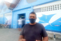 Pescadores de Matinhos anseiam por uma faixa de areia maior. Lopes Fabiano Ramos, conhecido como Sapo. Ele é pescador, diretor do Mercado do Peixe em Matinhos e presidente Associação dos Pescadores da cidade.   -  Curitiba, 01/07/2021  -  Foto: SEDEST/IAT