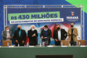 O Governo do Estado vai ampliar em 10% o investimento na educação especial do Paraná. O novo acordo, assinado nesta terça-feira (6) pelo governador Carlos Massa Ratinho Junior, em cerimônia no Palácio Iguaçu, prevê investimentos de R$ 432,3 milhões no ciclo que começa no próximo dia 1º de agosto e vai até o fim de janeiro de 2023. Foto: Jonathan Campos/AEN