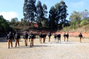 Academia Policial Militar ministra curso de aperfeiçoamento para 60 oficiais da PMPR. 
Foto: Ari Dias/AEN