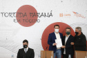 Governador Carlos Massa Ratinho Junior durante solenidade de lançamento nesta quinta-feira (08) no Palácio Iguaçu da campanha Torcida Paraná em Tóquio. O Estado terá a maior delegação de atletas da história do Paraná está na fase final de preparação para os Jogos Olímpicos e Paralímpicos Tóquio-2020 com 35 atletas. - Curitiba, 08/07/2021 - Foto: Jonathan Campos/AEN