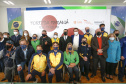 Governador Carlos Massa Ratinho Junior durante solenidade de lançamento nesta quinta-feira (08) no Palácio Iguaçu da campanha Torcida Paraná em Tóquio. O Estado terá a maior delegação de atletas da história do Paraná está na fase final de preparação para os Jogos Olímpicos e Paralímpicos Tóquio-2020 com 35 atletas. - Curitiba, 08/07/2021 - Foto: Jonathan Campos/AEN