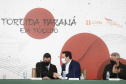 Governador Carlos Massa Ratinho Junior durante solenidade de lançamento nesta quinta-feira (08) no Palácio Iguaçu da campanha Torcida Paraná em Tóquio. O Estado terá a maior delegação de atletas da história do Paraná está na fase final de preparação para os Jogos Olímpicos e Paralímpicos Tóquio-2020 com 35 atletas. - Curitiba, 08/07/2021 - Foto: Jonathan Campos/AEN