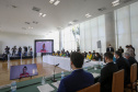 Governador Carlos Massa Ratinho Junior durante solenidade de lançamento nesta quinta-feira (08) no Palácio Iguaçu da campanha Torcida Paraná em Tóquio. O Estado terá a maior delegação de atletas da história do Paraná está na fase final de preparação para os Jogos Olímpicos e Paralímpicos Tóquio-2020 com 35 atletas.Foto Gilson Abreu/AEN