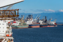 Com 29.081.691 toneladas de cargas movimentadas, os portos do Paraná alcançaram o melhor semestre da história. O volume de produtos importados e exportados entre janeiro e junho de 2021 é 3% maior que o registrado no mesmo período de 2020, quanto foram 28.177.335 toneladas.  - Paranaguá, 08/07/2021  -  Foto: Rodrigo Félix Leal