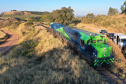 Ibama e Funai visitam os Campos Gerais para conhecer o traçado da Nova Ferroeste. Os técnicos sobrevoaram a Terra Indígena em Nova Laranjeiras. Foto Alessandro Vieira