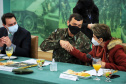 O governador Carlos Massa Ratinho Junior recebeu nesta sexta-feira (9), no Palácio Iguaçu, o comandante-geral do Exército Brasileiro, general Paulo Sérgio Nogueira de Oliveira, e uma comitiva com o alto comando da instituição militar. - Curitiba, 09/07/2021 - Foto: José Fernando Ogura/AEN