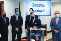 O Governo do Estado vai recuperar mais 55 quilômetros com nova pavimentação em estradas rurais de dez cidades do Paraná. Os convênios com as prefeituras foram assinados nesta segunda-feira (12), em cerimônia no Palácio Iguaçu, pelo governador Carlos Massa Ratinho Junior.   -  Curitiba, 12/07/2021  -  Foto: José Fernando Ogura/AEN 