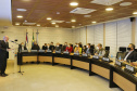 O secretário de Estado da Saúde, Beto Preto acompanha o ministro da Saúde, Marcelo Queiroga, nesta terça-feira (20) na Itaipu Binacional  em Foz do Iguaçu. Foto: Gilson Abreu/AEN