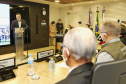 O secretário de Estado da Saúde, Beto Preto acompanha o ministro da Saúde, Marcelo Queiroga, nesta terça-feira (20) na Itaipu Binacional  em Foz do Iguaçu. Foto: Gilson Abreu/AEN