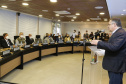 O secretário de Estado da Saúde, Beto Preto acompanha o ministro da Saúde, Marcelo Queiroga, nesta terça-feira (20) na Itaipu Binacional  em Foz do Iguaçu. Foto: Gilson Abreu/AEN