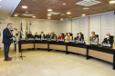O secretário de Estado da Saúde, Beto Preto acompanha o ministro da Saúde, Marcelo Queiroga, nesta terça-feira (20) na Itaipu Binacional  em Foz do Iguaçu. Foto: Gilson Abreu/AEN