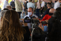 O governador do Paraná em exercício, Darci Piana, visita a Cooperativa Agroindustrial Lar neste domingo (25), no Complexo Industrial de Bom Jesus, que acaba de concluir a primeira etapa das obras.   Foto:  Ari Dias/AEN