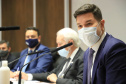 Vice-governador Darci Piana durante reunião com a Controladoria Geral do Estado (CGE), para Intensificar a prevenção à corrupção e manter a integridade de cada órgão do Governo do Estado.  -  Na foto, o secretário-chefe da Casa Civil, Guto Silva  -  Curitiba, 27/07/2021  -  foto: José Fernando Ogura/AEN