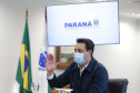 O governador Carlos Massa Ratinho Junior reforçou nesta terça-feira (27) o compromisso do Estado em atender a população paranaense, especialmente a parcela mais vulnerável, durante a massa de ar polar prevista para atingir a Região Sul nos próximos dias. Foto: Jonathan Campos/AEN