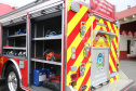 O Corpo Bombeiros de São José dos Pinhais recebeu nesta terça-feira (27/07), em cerimônia realizada no 6º Grupamento de Bombeiros, um caminhão Auto-Bomba Tanque Resgate (ABTR) para dar suporte ao combate à incêndios na cidade. A nova viatura do Corpo de Bombeiro é a primeira de modelo americano no Estado do Paraná, sendo projetada e desenvolvida para atividade da corporação.  -  Curitiba, 28/07/2021  -  Foto: SESP-PR