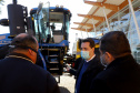 Em comemoração ao Dia do Agricultor, o governador Carlos Massa Ratinho Junior participou nesta quarta-feira (28), na fábrica da New Holland, em Curitiba, do lançamento do Colheitômetro. Foto: Ari Dias/AEN