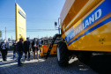 Em comemoração ao Dia do Agricultor, o governador Carlos Massa Ratinho Junior participou nesta quarta-feira (28), na fábrica da New Holland, em Curitiba, do lançamento do Colheitômetro. Foto: Jonathan Campos/AEN