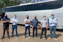 O Departamento de Trânsito do Paraná (Detran-PR) recebeu um ônibus doado pela Receita Federal, nesta segunda-feira, 26, durante viagem da diretoria à Foz do Iguaçu, no oeste do Estado. Foto: DetranPR
