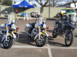 O Batalhão de Polícia de Trânsito (BPTran), juntamente com outros órgãos ligados ao trânsito urbano, promoveu uma manhã de instrução gratuita para motoboys e motofretistas no sábado (31/07). O projeto Trampo Seguro foi desenvolvido para que os usuários de motos conheçam melhor o veículo, as habilidades de condução para evitar acidentes e a legislação de trânsito. Foto: BPTRAN
