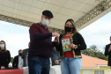 O aluguel e as condições precárias não são mais motivos de preocupação para 30 famílias de São João do Triunfo, que receberam nesta quinta-feira (5) as chaves da casa própria. A partir de agora, elas são as proprietárias das moradias do Residencial José Euclides dos Santos Neto, um empreendimento do Governo do Estado que recebeu R$ 2,5 milhões de investimento do programa Casa Fácil Paraná.  -  Curitiba, 05/08/2021  -  Foto: Guilherme Santos/Cohapar