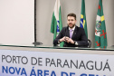 A Portos do Paraná participa nesta quarta-feira, dia 11, da 7ª. Conferência da Advocacia Paranaense, promovida pela seção paranaense da Ordem dos Advogados do Brasil (OAB). Com mais de sete mil inscritos, este já é o maior encontro da história, na área, no Estado.  -  Paranaguá, 09/08/2021  -  Foto: Cláudio Neves/Portos do Paraná