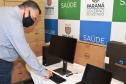 O Governo do Estado vai entregar 1.509 computadores para todas as unidades vinculadas à Secretaria de Estado da Saúde (Sesa), sendo 1.359 máquinas padrão desktop e 150 notebook?s.  -  Curitiba, 09/08/2021  -  Foto: Américo Antonio/SESA