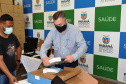 O Governo do Estado vai entregar 1.509 computadores para todas as unidades vinculadas à Secretaria de Estado da Saúde (Sesa), sendo 1.359 máquinas padrão desktop e 150 notebook?s.  -  Curitiba, 09/08/2021  -  Foto: Américo Antonio/SESA