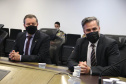 A Secretaria da Segurança Pública do Paraná (Sesp) recebeu, na manhã desta segunda-feira (09/08), a visita do Secretário de Operações Integradas (SEOPI) do Ministério da Justiça, Alfredo de Souza Lima Coelho Carrijo, para conhecer a estrutura da Pasta e fazer uma reunião técnica com intuito de reforçar a integração com o estado do Paraná. - Curitiba, 09/08/2021  -  Foto: SESP-PR