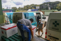 Distribuição de vacinas para o interior do estado.
Foto: Gilson Abreu/AEN