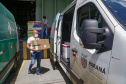 Distribuição de vacinas para o interior do estado.
Foto: Gilson Abreu/AEN