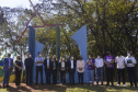 O descerramento de duas placas, uma sobre a data comemorativa em si e outra alusiva ao início do curso de Física Médica, marcou hoje (9) as celebrações oficiais sobre os 30 anos do Câmpus Regional de Goioerê (CRG) da Universidade Estadual de Maringá (UEM). Foto:Assessoria de Imprensa da Prefeitura de Goioerê