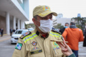 O Governo do Paraná reforça o planejamento de renovação da frota de veículos das forças de segurança pública. Nesta quarta-feira (11), o governador Carlos Massa Ratinho Junior entregou novas viaturas para a Policia Militar, Policia Civil  e Corpo de Bombeiros. Na foto,. Comandante do Corpo de Bombeiros , o  Cel  Gerson Gross. Curitiba, 11/08/2021. Foto: Geraldo Bubniak/AEN