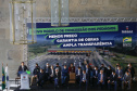 O governador Carlos Massa Ratinho Junior e o ministro da Infraestrutura, Tarcísio Gomes de Freitas, apresentam, os detalhes da nova concessão de 3,3 mil quilômetros de rodovias do Paraná.   Foto: Jonathan Campos/AEN