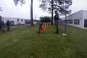 Cães de faro da PM passam por testes de faro de armas no Rio Grande do Sul  Foto: PMPR