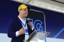 O governador Carlos Massa Ratinho Junior participou da apresentação de soluções tecnológicas para o agronegócio que se beneficiarão do 5G. A iniciativa faz parte da série de projetos-piloto de conectividade promovida pelo Ministério das Comunicações (Mcom).  -  Londrina, 12/08/2021  -  Foto: José Fernando Ogura/AEN