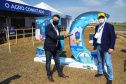 O governador Carlos Massa Ratinho Junior participou da apresentação de soluções tecnológicas para o agronegócio que se beneficiarão do 5G. A iniciativa faz parte da série de projetos-piloto de conectividade promovida pelo Ministério das Comunicações (Mcom).  -  Londrina, 12/08/2021  -  Foto: José Fernando Ogura/AEN