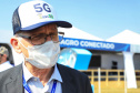O governador Carlos Massa Ratinho Junior participou da apresentação de soluções tecnológicas para o agronegócio que se beneficiarão do 5G. A iniciativa faz parte da série de projetos-piloto de conectividade promovida pelo Ministério das Comunicações (Mcom). Na foto, o secretário estadual da Agricultura e do Abastecimento, Norberto Ortigara  -  Londrina, 12/08/2021  -  Foto: José Fernando Ogura/AEN