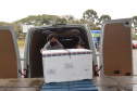 Mais 240,9 mil vacinas contra a Covid-19 chegam ao Paraná
Foto: Américo Antonio/SESA