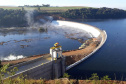 A terceira unidade geradora de energia na casa de força principal da Pequena Central Hidrelétrica Bela Vista começou a operar comercialmente esta semana. A usina está instalada no rio Chopim, entre os municípios de Verê e São João, no sudoeste do Paraná.  -  Curitiba, 17/08/2021  -  Foto: Copel