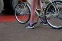 No Dia Nacional do Ciclista, PM relembra cuidados com veículos frageis no trânsito  -  Curitiba, 19/08/2021  -  Foto: SESP-PR